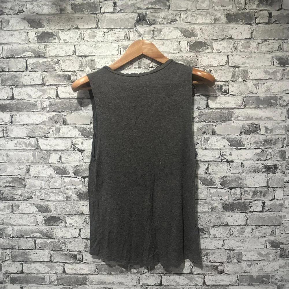 EUC Vox Populi Grey Bald Eagle Sleeveless Graphic Shirt Size Small - Picture 7 of 10